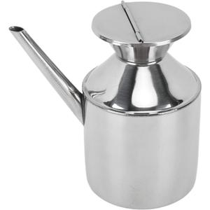 TOPINCN Olive Oil Dispenser Stainless Steel Oil Dispenser Bottle Multipurpose Oil Container Oil Can for Soy Sauce Vinegar Cooking  (Without Handle)
