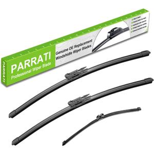 PARRATI Windshield Wipers for Ford Escape 2013-2019,28"+28" Front and 11" Rear,OEM Replacement Wiper Blades,Quiet & Streak-Free(Set of 3)