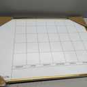 VUSIGN Magnetic Monthly Calendar Whiteboard, 17'' x 23'' Dry Erase Calendar for Wall Office School Home, Gold Wooden Frame