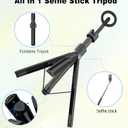 TONEOF 68" Magnetic Selfie Stick Tripod with Aluminum Strong Magnetic Holder for Magsafe, 360 Rotatable Travel Phone Tripod Stand with Metal Ring & Rechargeable Remote for iPhone/AndroidBlack