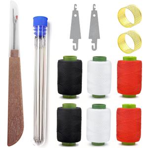 2 x 37Pcs Sewing Tool Set, Steel Sewing Needle Kit, Threader and Needle Repair Kit Needle Threaders for Hand Sewing
