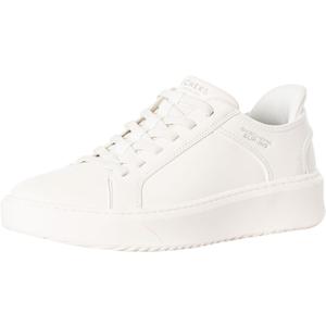 Skechers Men's Court Break-Double Vented Hands Freee Slip-ins Sneaker (14 Wide, White)