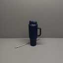 50 oz Tumbler with Handle, Insulated Tumblers with Lid and Straw, Large Metal Sports Water Bottle Jug, Thermal Stainless Steel Travel Coffee Mug Cup, Navy (50 Ounces, Classic Navy Blue)
