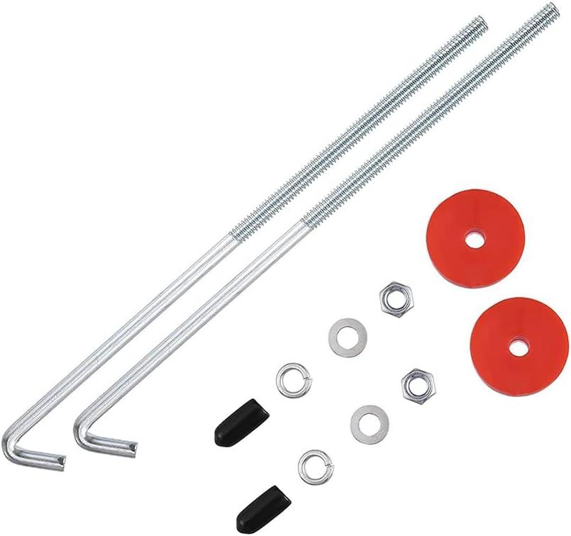 Car Battery Hold Down J Bolts,18-8(304) Stainless Steel Battery Hold Down Bracket J Hooks,Universal Battery Hold Down Kit for Firmly Support Car Battery (8 inch/2pcs)