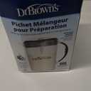 Dr. Brown's Baby Formula Mixing Pitcher with Adjustable Stopper, Locking Lid & No Drip Spout, Black, BPA Free, 36oz, 1 Pack