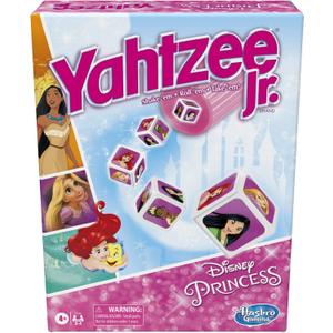 Hasbro Gaming Yahtzee Jr.: Disney Princess Edition Board Game for Kids Ages 4 and Up, for 2-4 Players, Counting and Matching Game for Preschoolers