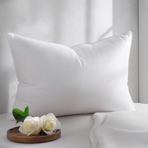 Hypoallergenic Bamboo Viscose Shell, Soft Standard/Queen Size Bed Pillow with Down Alternative Filling, Oeko-Tex Certified, Luxury Hotel Quality for Back, Stomach and Side Sleepers