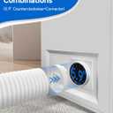 Flexible Portable Air Conditioner Hose Kit, 5.9'' Diameter Counterclockwise AC Exhaust Hose Length to 80" with Adapter, Portable AC Vent Hose for Portable Air Conditioner