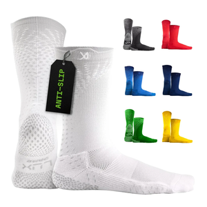 LUX Sports Thin Grip Socks for Cleat Sports - Moisture-Wicking Anti Slip Socks for Men & Women - Soccer, Football, Baseball