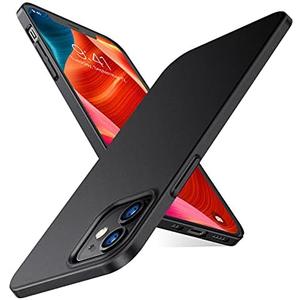 TORRAS Slim Fit Compatible for iPhone 12 Mini Case, Ultra-Thin Lightweight Full Protection Hard PC for iPhone 12 Mini Phone Case with Comfortable Grip 5.4 inch 2020, Space Black