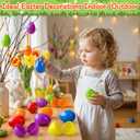 LINAYE 600PCS Plastic Easter Eggs Bulk Fillable, 6 Colors 2.3" Empty Eggs Bulk for Easter Eggs Hunts Party Favors Decorations, Classroom Prizes, Basket Stuffers
