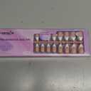 Canvalite French Tip Press on Nails Gel Nail Tips - 300Pcs Pre-Colored Quick and Easy Press on Nails Almond Fake Nails with Designs DIY Nail Extensions Valentines Day Gifts for Her, Pink White