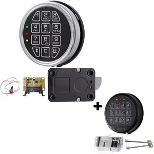 Gun Safe Replacement Lock(Swing Bolt and Solenoid Lock with 2 Override Keys)