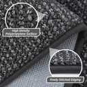 BEQHAUSE Hallway Runner Rugs 2x6, Hallway Rug Non-Slip Washable(Rolled-Up NO Creases), Runner Rug Absorbent Stain Resistant Hall Rug Carpet Runner, Entryway Rugs Floor Mat Laundry Room Rugs, Charcoal
