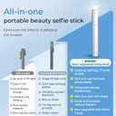 BOMIDI 50'' Phone Tripod with Remote, Tripod for iPhone, 6 in 1 Selfie Stick with Light & Holder, Extendable Cell Phone Stand for Video Recording