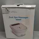 ALLJOY Foot Spa Bath Massager with Heat, Collapsible Foot Massager Spa Soaking Tub with Bubbles, Pumice Stone, Timer, 6 Shiatsu Massage Rollers Pedicure FootSpa for Relaxation, Gifts for Dad, Mom