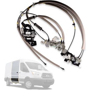 Right Side Sliding Door Lock Actuator Latch Cable Compatible for 2015-2020 Ford Transit-150, Transit-250, Transit-350, Transit-350 HD & Thomas Transit Liner CK4Z61264A00B/D