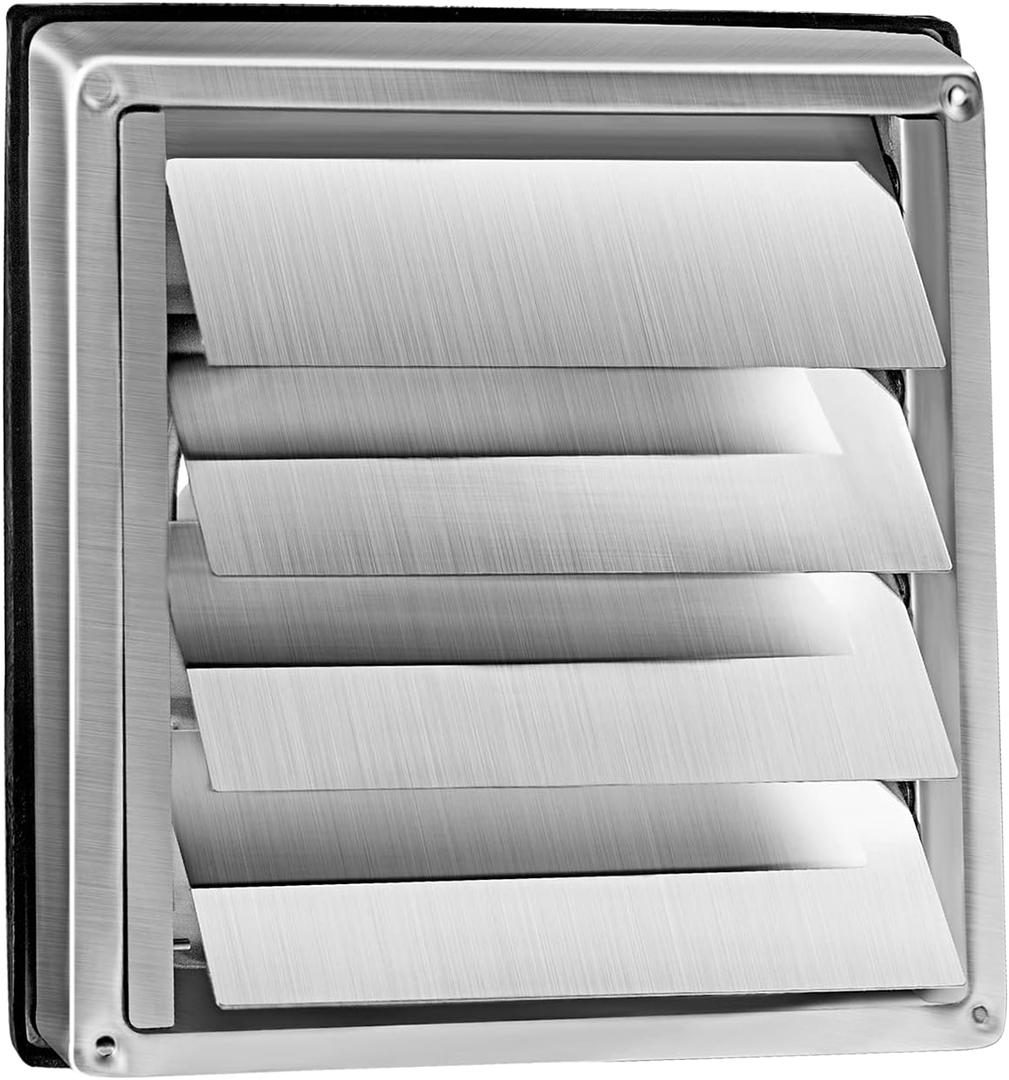 4 Inch Stainless Steel Dryer Vent Cover - Air Vent Gravity Moving Flap Grille