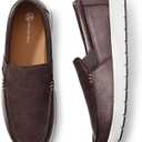 Men's Slip-On Loafers Casual Dress Shoes Lightwight Boat Shoes Slipper for Men (10.5, Brown)