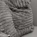 Cute Cat Couch Bed for Indoor Cats, Fluffy Pet Cat Sofa with Premium Soft Corduroy Fleece, Cute Small Dog Beds for Small Dogs, Fuzzy Puppy Chair with Removable Washable Cover (24x18x10,Grey)