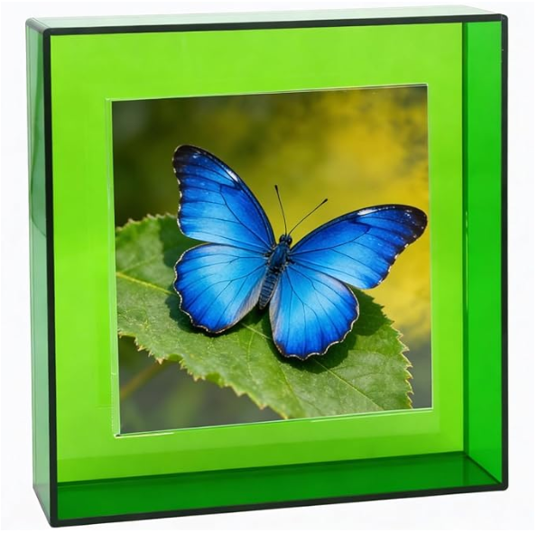 8x10 Acrylic Picture Frame for Wall and Tabletop Neon Floating Photo Frame with Decorative Bright Color,
Turquoise Green