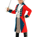 Morph - Revolutionary War Costume Kids - Colonial Costume Boys - British Red Coat Costume - Napoleon Costume Kids, L