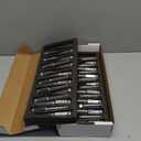 DYNOFIT 9/16-18 Wheel Spike Lug Nuts, 32x Chrome 9/16 inchx18 Lug Nut with 1 Socket Key, DYNOFIT 4.4'' Tall Closed End Lug Nuts for 1994-2011 Dodge Ram 1500 2500 3500/1988-1998 F250 F350 (Silver)