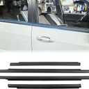 2 Pcs Weatherstrip Window Trim Compatible with Toyota Sequoia 2001 2002 2003 2004 2005 2006 2007#75710-0C010 75720-0C010 75730-0C010 75740-0C010