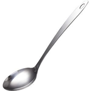 IMEEA Stainless Steel Serving Spoon 13-Inch Solid Cooking Spoon Metal Kitchen Spoon for Serving, Stews, and Sauces