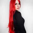 ALLAURA Compatible with Dark Phoenix Wig for X-men Cosplay |Realistic Long Red Hair Fits All for Women Men Jean Grey Anime Marvel & Fantasy Wigs