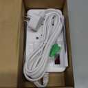 Surge Protector Power Strip - 5Ft Braided Extension Cord Flat Plug with 6 Outlets and 2 USB-A 2 USB-C Ports, 1080 Joules Wall Mounted Charging Station for Office Home ETL (5 FT)