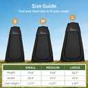 Wolfwise Pop Up Shower Tent, Portable Instant Changing Tent with Ventilation Window & Carry Bag, Privacy Bathroom Toilet for Beach, Camping & Outdoor, Width 47 ", Height 75 ", Black, Spacious: 6'3" H, 47.2" W 
