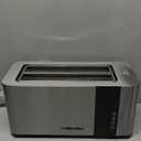 Mueller UltraToast Full Stainless Steel Toaster 4 Slice, Long Extra-Wide Slots for Bagels and Waffles, 6 Browning Levels, LED Display, Cancel/Defrost/Reheat Functions & Removable Tray, Kitchen Gadgets