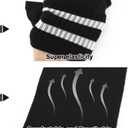 Medsuo 2 Pairs Kids Football Socks Aged 7-12 Knee High Breathable Soccer Socks Long Football Sport Socks for Kid Boy Girl (White)