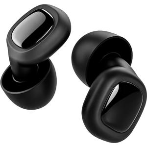 Ultra Soft Ear Plugs - 55dB (SNR) Noise Reduction Hearing Protection - Reusable Earplugs Flexible Comfortable Fit for Noise Sensitivity, Sleep, Work, Study, Airplane, Concerts & Festivals (Black)