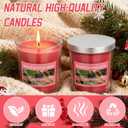 2 Pcs 9 oz Mulberry Candle, Christmas Mulberry Scented Candle Glass Jar Votive Essential Fragrance Oils and Beeswax Blend Glass Jar Candles for Christmas Holiday Winter Gifts Collection