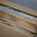 Live Edge Hand Carved Look Solid Wood Shelf with Iron L Brackets, 2 Inches thick