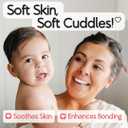 2 x SplashEZ Cradle Cap Brush for Babies | Soothing Newborn Head Massager | Food-Grade Soft Silicone Baby Bath Brush & Scalp Scrubber | Infant Cradle Cap Comb - Organic Shape & Ladybug Design, 2-Pack