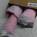 9 Pcs Christmas Feather Tree Table Top Feather Christmas Tree Xmas Tree Tabletop Decor Centerpieces for Winter Wedding Party Shelf Home Craft, 3 Size 6'' 8'' 12'' Fake Indoor Trees (White Pink)