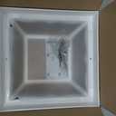 Progress Lighting 2-Light Indoor and Outdoor Flush Mount Ceiling Light, Interior and Exterior Ceiling-Mount Light Fixture for Porch Light, Patios, Garages, Hallways, 10-1/4'' by 5-1/2'', Black