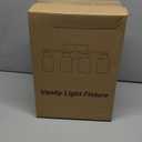 4-Light Bathroom Light Fixtures, Brushed Gold Vanity Light with Milky White Frosted Glass Shades, Modern Bathroom Vanity Light for Mirror, Bedroom, Hallway, or Living Room