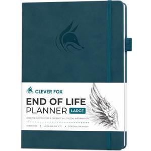 Clever Fox End of Life Planner Final Arrangements Organizer for Beneficiary, Will Preparation, Last Wishes & Funeral Planning, A4 (Dark Teal) (A4 (8.5" x 11")) Clever Fox End of Life Planner Final Arrangements Organizer for Beneficiary, Will Preparation, Last Wishes & Funeral Planning, A4 (Dark Teal) (A4 (8.5" x 11"))
