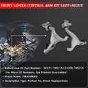 545011MD1A 545001MD1A Front Lower Control Arm Left & Right for Infiniti M37 M56 Q70 Q70L AWD 3.7L 5.6L 2011 2012 2013 2014 2015 2016 2017 2018 2019, Replaces 54501-1MD1A 54500-1MD1A