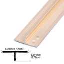 Trimold 3Pcs Aluminum T Molding Trim & Floor Transition Strips, Flat Divider Strip for Door Threshold and Joining Flooring Gaps of Laminate Planks Tile (4.2Ft x 0.8In, Matte Gold)