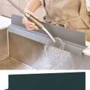DEARCUS Kitchen Sink Splash Guard 23 Inch Soft Silicone Water Shield Keeps Clothes & Countertops Dry, Strong Suction Non-Slip, No More Wet Sleeves or Sore Arms Dishwasher Safe (Deep Green)