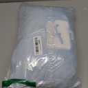 EverSnug Travel Blanket and Pillow - Ultra-Soft, Compact & Lightweight, 65x40 Inches, with Carry Case, Luggage Sleeve & Backpack Clip for Airplane Comfort (Ice Blue)