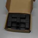 8 PCS 1''/25mm Plastic Square Tube Connector, 3-Way T-Shaped Pipe Fitting, Suitable for OD 25mm/1'' Square Tube, Corner Joint Connector for Shelf, Fence, Handrails (Black)