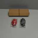 2 Pack X String Launcher, Blade X Gyro Launcher Set for Players Battles, Only Work with X Right Spinning Tops (Red + Black)