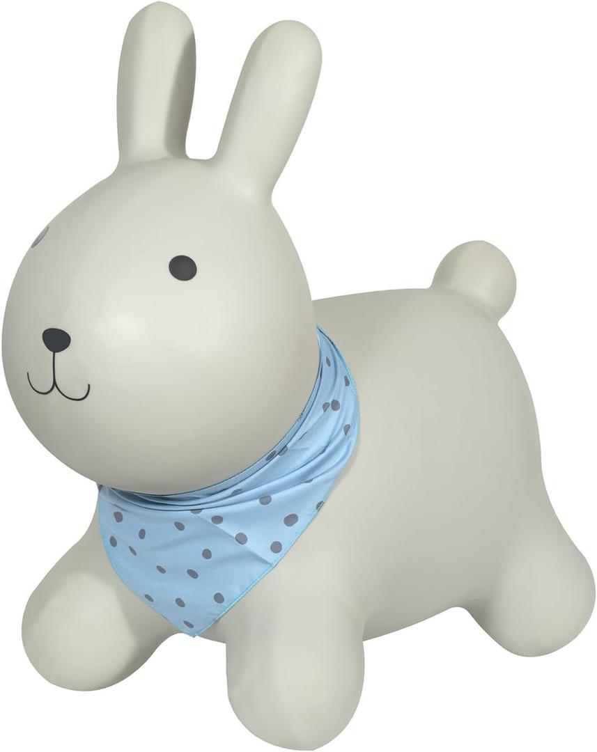Kindsgut Bouncy Animal Hopper Inflatable Bouncing Ride-On Toy for Kids & Toddlers Age 2+, Designed in Germany, Indoor & Outdoor, Rabbit, Small
