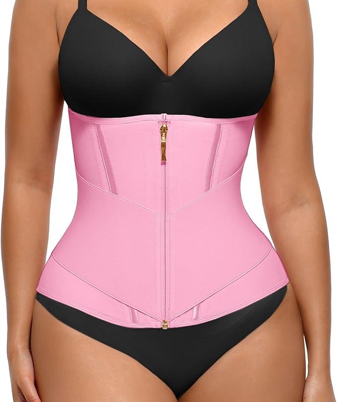 FeelinGirl Waist Trainer for Women Waist Cincher Corset Shapewear Tummy Control Body Shaper Sport Workout Girdle L